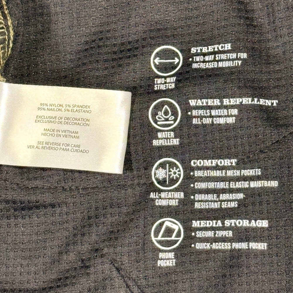 Orvis Mens 38x30 Performance Trek Tech Olive Green Water Repellent Hiking Pants - Picture 2 of 11